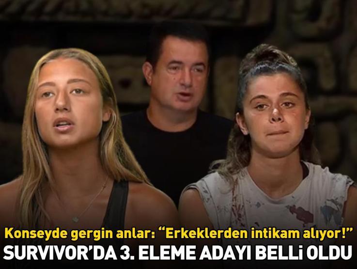 Survivorda eleme adayı belli oldu Konseyde Aleyna Kalaycıoğlu ile Nefise arasında gergin anlar: “Erkeklerden intikam alıyor”