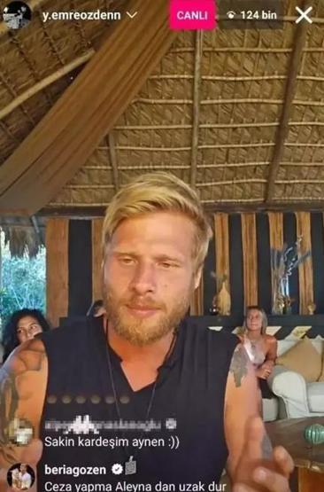 Karısı Ondan uzak dur demişti Survivor Yunus Emre ile Aleyna yüzleşti
