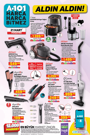 21 Mart A101 aktüel kataloğu A101 elektrikli araç fiyatı ne kadar
