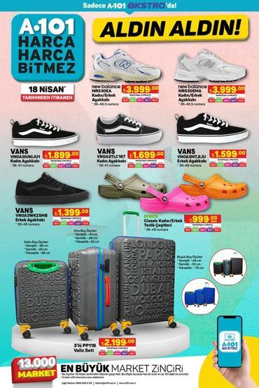 Tam 20 sayfa 18 Nisan 2024 Perşembe A101 aktüel kataloğu...