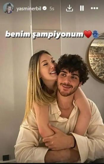 Yasmin Erbilden sevgilisi Yiğit Poyraz ile paylaşım