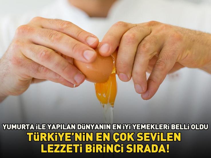 Dünyanın en iyi yumurtalı yemekleri belli oldu Türkiyenin en çok sevilen lezzeti birinci sırada