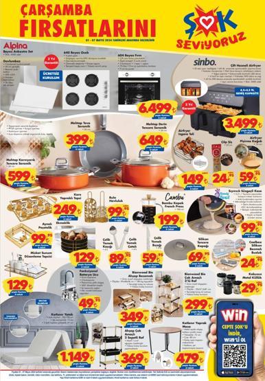 ŞOK 1-7 Mayıs aktüel ürünler kataloğu Bu çarşamba ŞOKa neler geldi