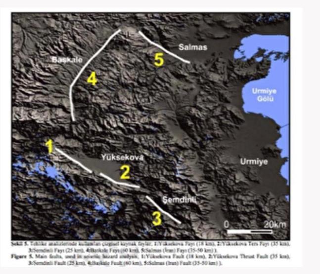 Hakkari deprem risk haritası Hakkari Şemdinli - Yüksekova fay hattı aktif mi, nereden geçiyor