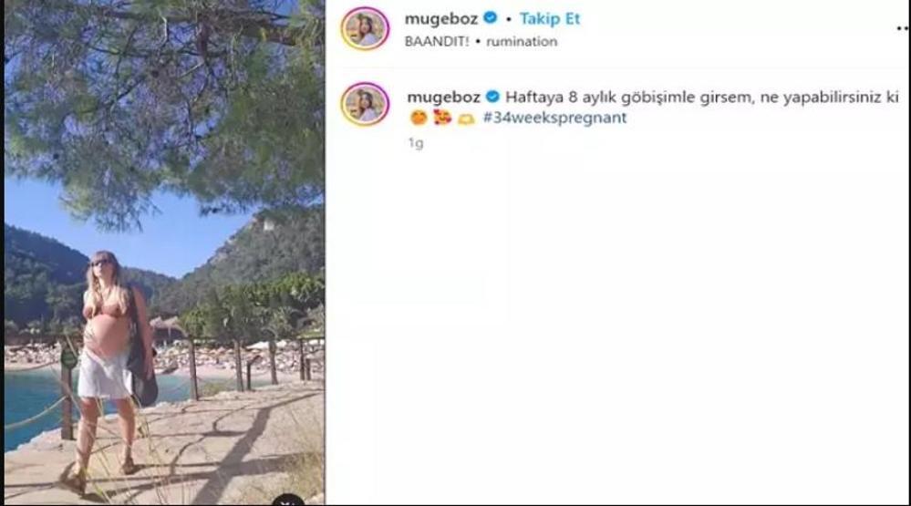 Müge Bozun karnı burnunda paylaşımı güldürdü