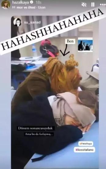 Hazal Kaya takipçilerini geçmişe götürdü