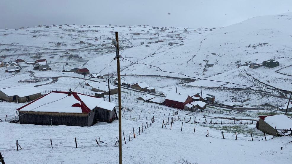 Kar kalınlığı 20 cmyi buldu Kış geri döndü