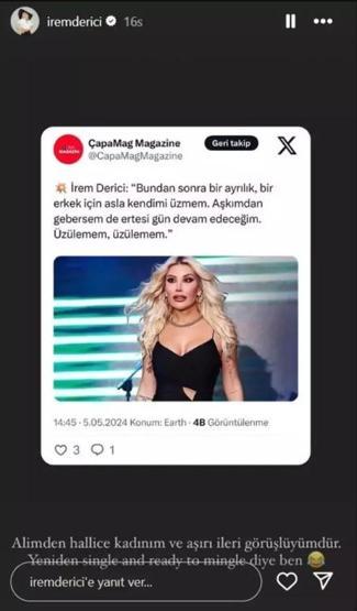 İrem Derici ile Gökhan Fırat aşkı bitti: Alimden hallice kadınım