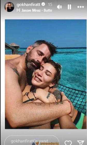 Gökhan Fırat ve İrem Dericiden aşk pozu Ayrılık kısa sürdü