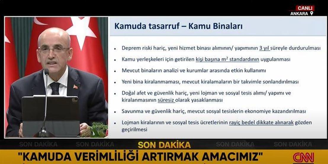 Tasarruf paketi açıklandı İşte kamuda tasarruf verimlilik paketi maddeleri...