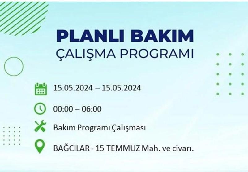 İstanbul 15 Mayıs elektrik kesintisi listesi: Elektrikler ne zaman gelecek
