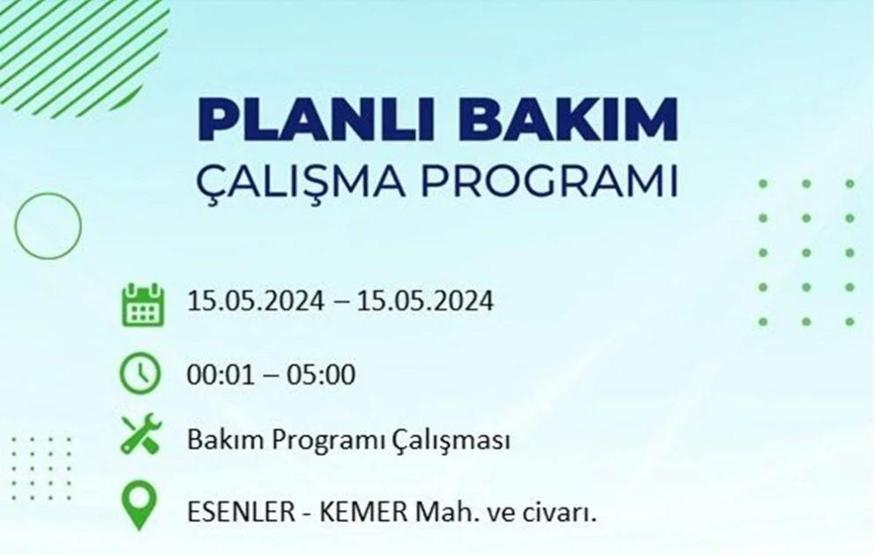 İstanbul 15 Mayıs elektrik kesintisi listesi: Elektrikler ne zaman gelecek