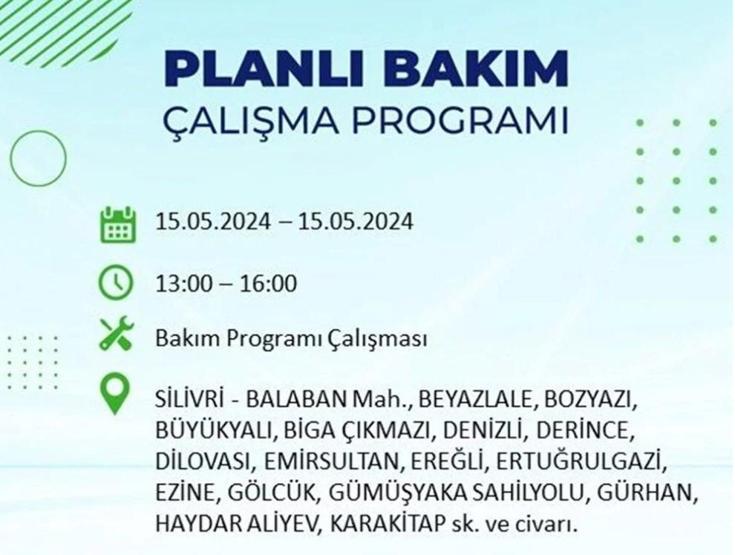 İstanbul 15 Mayıs elektrik kesintisi listesi: Elektrikler ne zaman gelecek