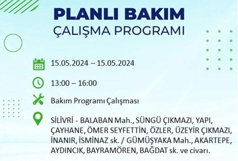 İstanbul 15 Mayıs elektrik kesintisi listesi: Elektrikler ne zaman gelecek