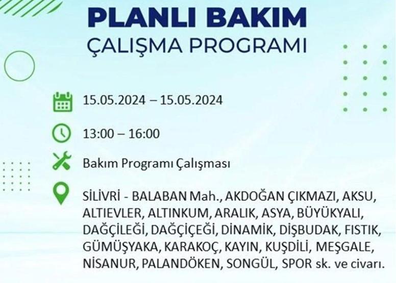 İstanbul 15 Mayıs elektrik kesintisi listesi: Elektrikler ne zaman gelecek