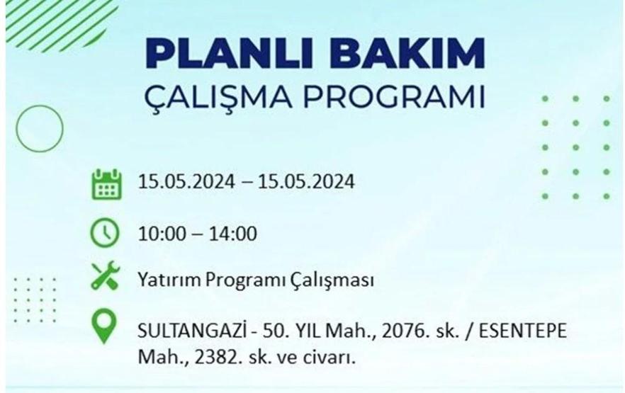 İstanbul 15 Mayıs elektrik kesintisi listesi: Elektrikler ne zaman gelecek
