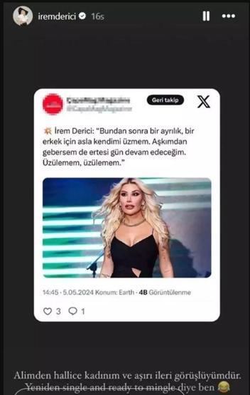 İrem Dericiden Gökhan Fırat açıklaması: Üzgünüm ve kalbim kırık