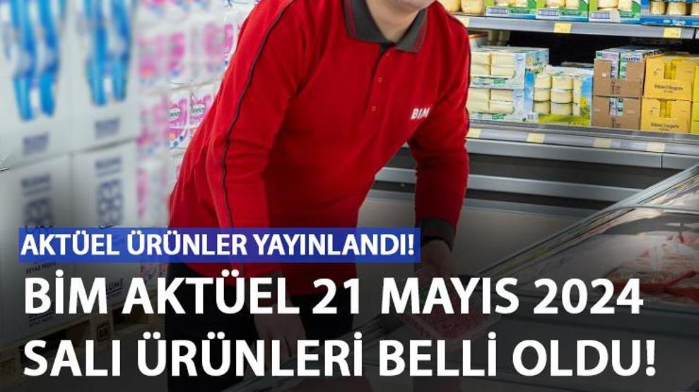 Bugün satışta BİM aktüel ürünler 21 Mayıs 2024 Salı... Bu hafta BİM aktüel ürünler neler
