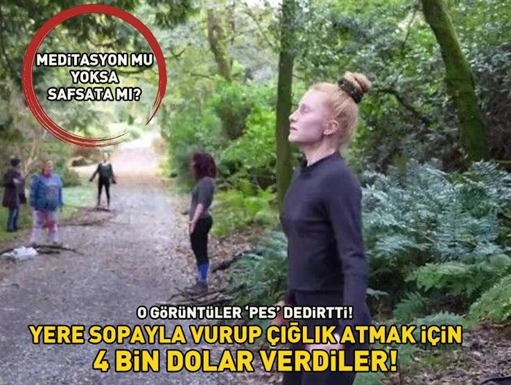 Öfke ritüeli inzivası sosyal medyayı salladı ‘Meditasyon mu safsata mı’ Yere sopalarla vurup çığlık atmak için 4 bin dolar verdiler