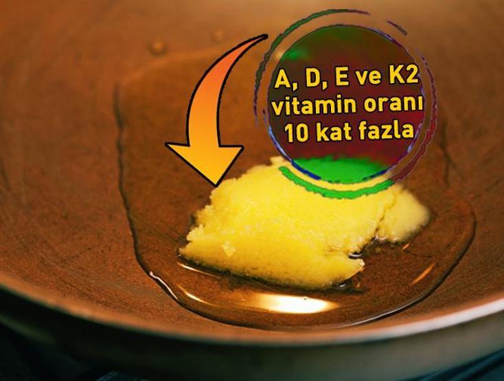 A, D, E ve K2 vitamin oranı tereyağından 10 kat fazla İşte yüzde 99u kalsiyum içeren o besin ‘Ghee yağı’