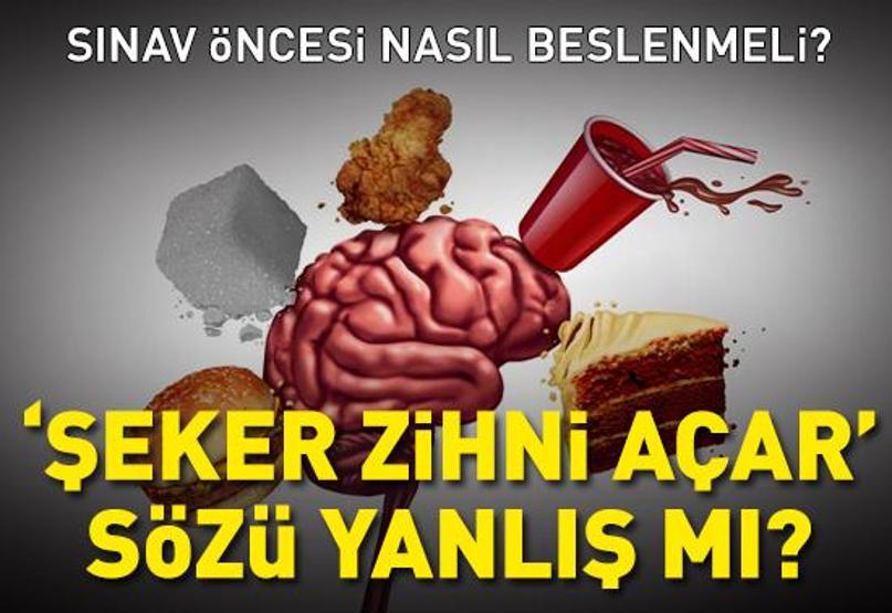 ‘Şeker zihni açar sözü’ yanlış mı Sınav öncesi bu besinlerden uzak durun: Konsantrasyonun dağılmasına sebep oluyor