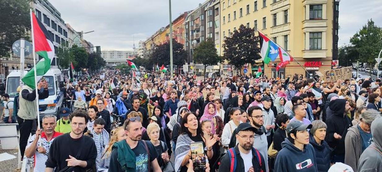 İsrailin Refaha yönelik saldırıları Berlinde protesto edildi