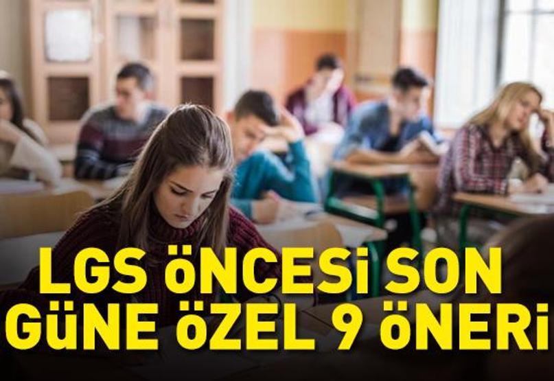 LGS öncesi son güne özel 9 öneri Stresi azaltıp, başarıyı artırmak için...