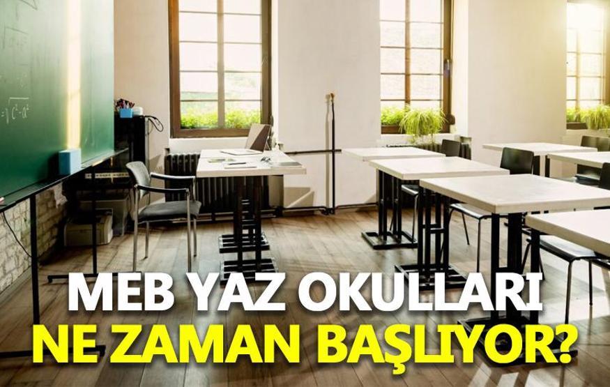 MEB yaz okulları ne zaman başlıyor Yaz okulları başlama tarihi 2024...