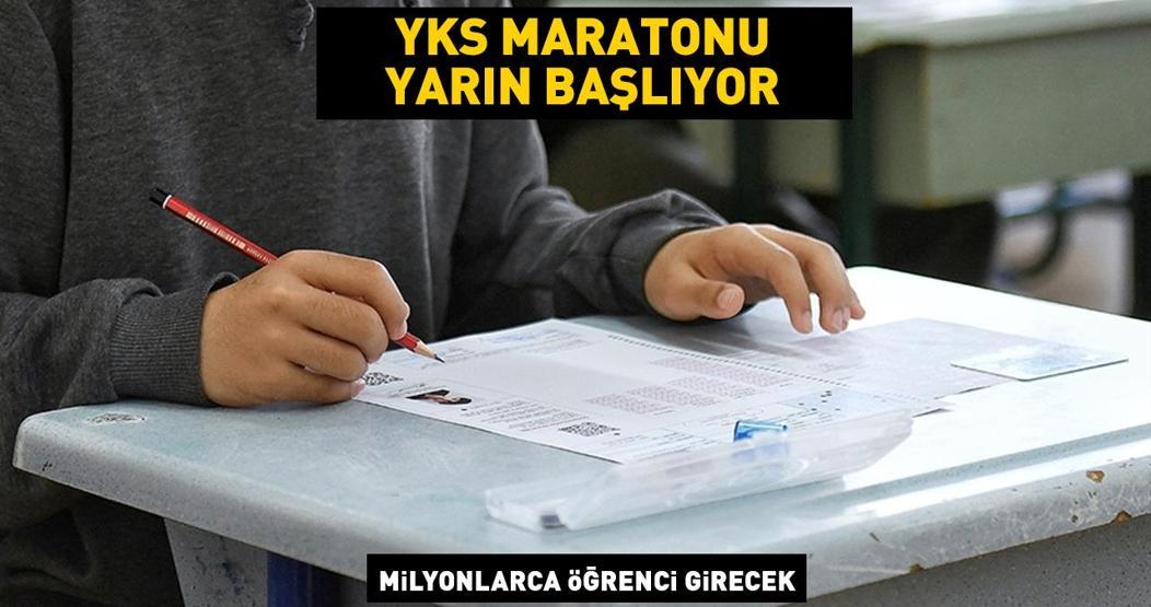Milyonlarca öğrenci girecek YKS maratonu yarın başlıyor