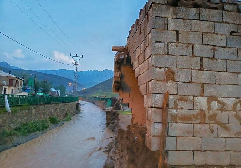 Vanda sağanak sele döndü 52 hayvan telef oldu, 10 ev hasar gördü