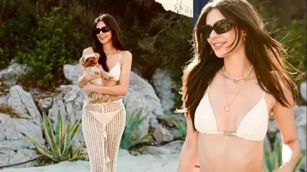 Deren Talu, Bodrum sezonunu açtı Beyaz bikinisiyle herkesi büyüledi