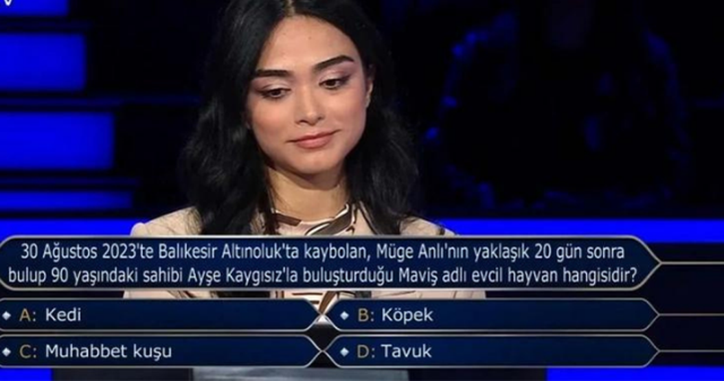 Kim Milyoner Olmak İstere Müge Anlı sorusu damga vurdu