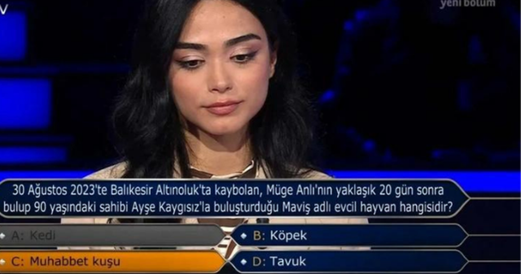 Kim Milyoner Olmak İstere Müge Anlı sorusu damga vurdu