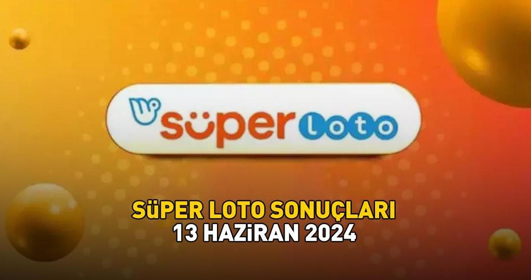 Süper Loto sonuçları açıklandı Milli Piyango Online 13 Haziran 2024 Süper Loto çekiliş sonuç sorgulama ekranı