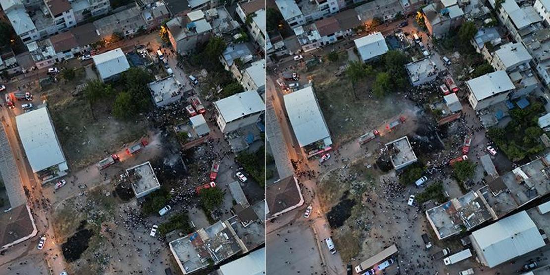 Tüpler bomba gibi patladı, ev alevlere teslim oldu