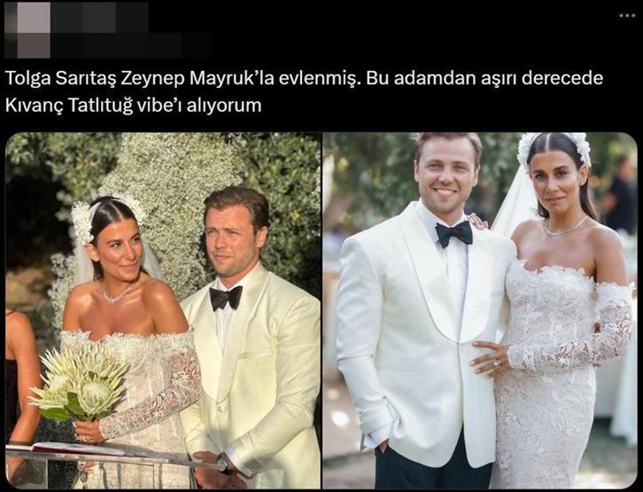 Tolga Sarıtaş ve Zeynep Mayruk dünyaevine girdi Sosyal medya yıkıldı: Ergenlik aşkım evlenmiş