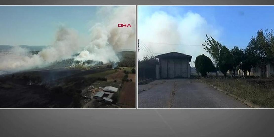 Bursada korkutan yangın Uludağ Üniversitesindeki yurtlar boşaltıldı