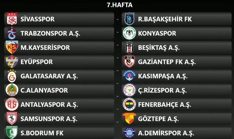 Süper Lig 2024-2025 sezonu fikstürü belli oldu İşte 17 haftalık program...
