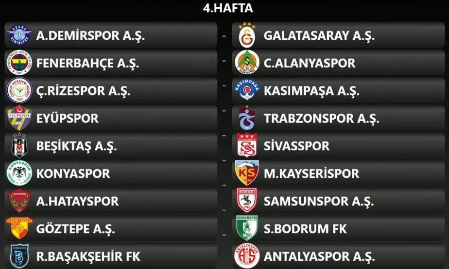 Süper Lig 2024-2025 sezonu fikstürü belli oldu İşte 17 haftalık program...