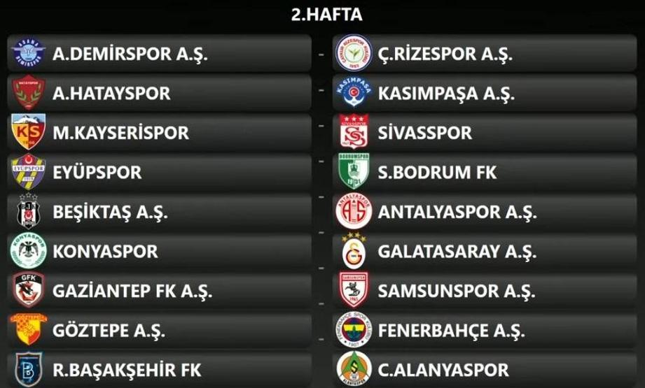 Süper Lig 2024-2025 sezonu fikstürü belli oldu İşte 17 haftalık program...