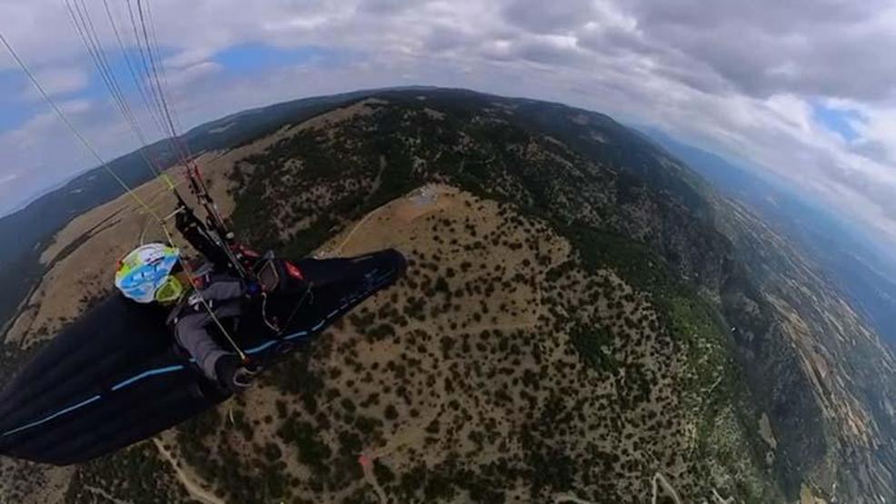 Paraşütü ile uçtuğu Tokatı kuş bakışı kaydetti