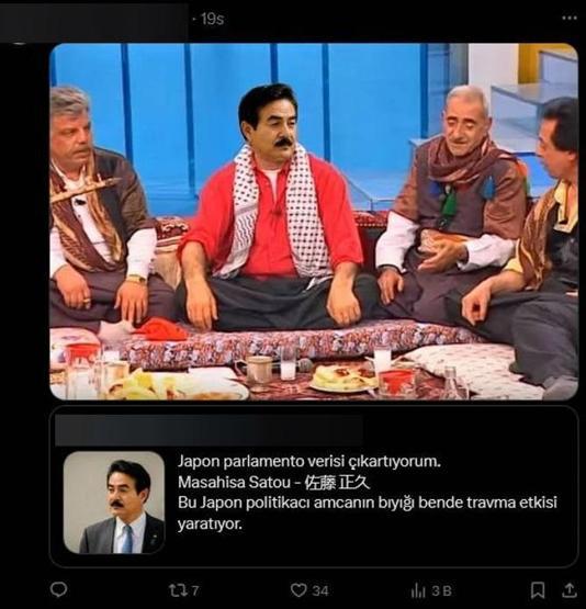 İbrahim Tatlısese benzeyen Japon siyasetçi gündem oldu Harakiri yapmamak için kendimi zor tutuyorum