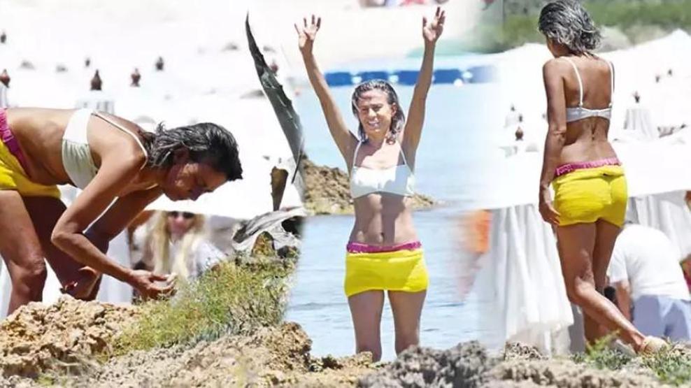 Plajın renkli Yıldız’ı Çeşme tatilinde görüntülendi