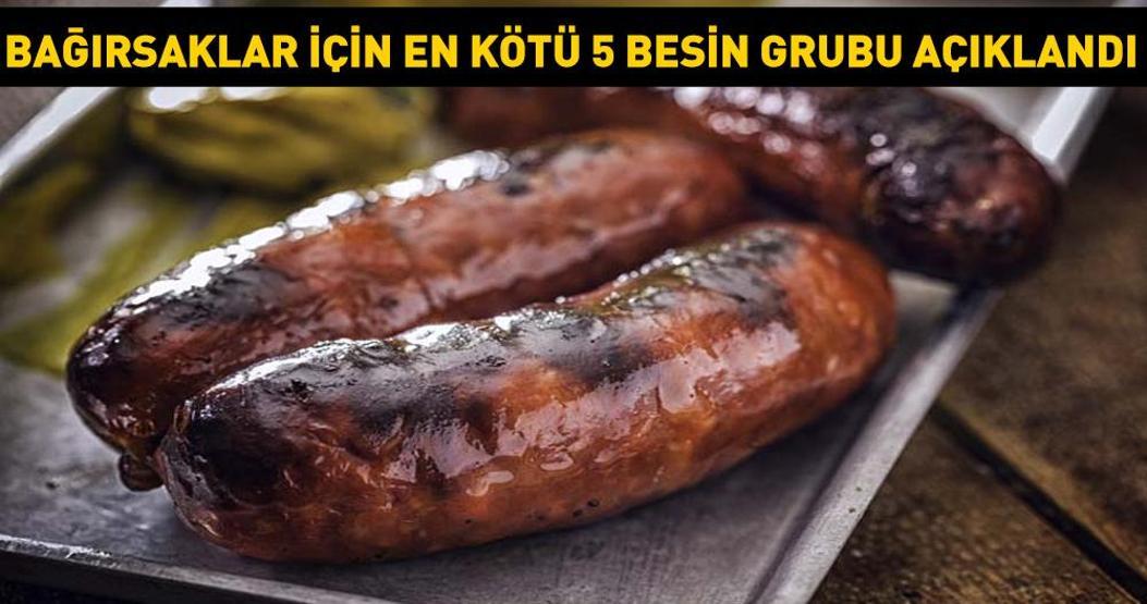BAĞIRSAKLARI BİTİREN 5 BESİN GRUBU AÇIKLANDI Cipsten kızartmaya, sosisten kırmızı ete... Bu etkilerini duyunca ağzınıza bile sürmeyeceksiniz