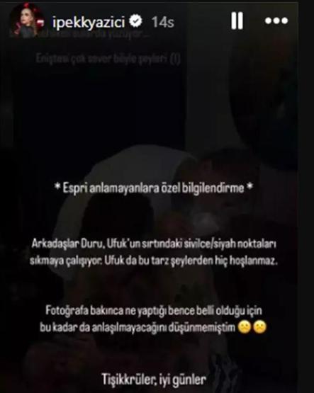 BALDIZ TEHLİKELİ SULARDA YÜZÜYOR İpek Filiz Yazıcıdan açıklama