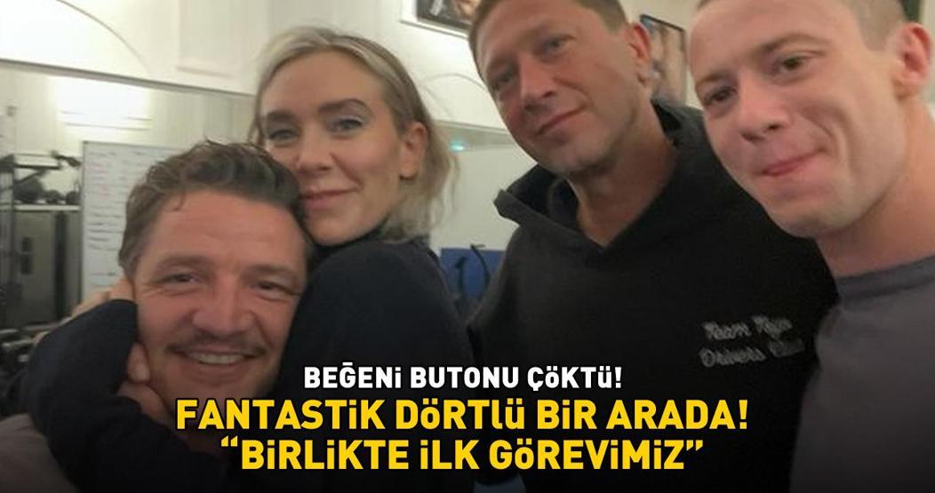 Fantastik Dörtlü ekibi bir arada Pedro Pascal Birlikte ilk görevimiz dedi, beğeni butonu çöktü