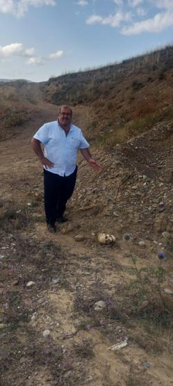 Yol ortasında insan kafatası bulundu
