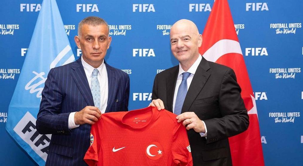 İbrahim Hacıosmanoğlu, Gianni Infantino ile görüştü