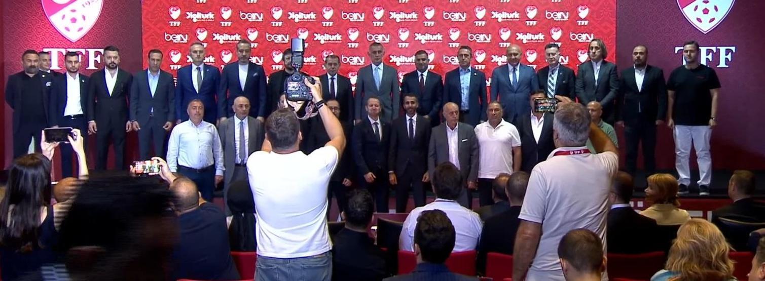 Trendyol Süper Lig ve 1. Lig medya yayın hakları imza töreni yapıldı