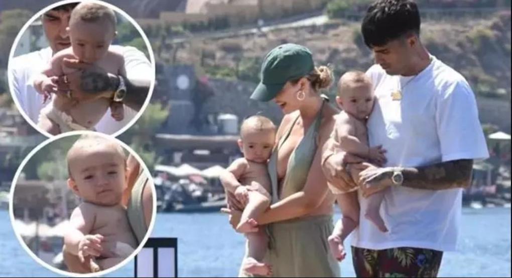 İdo Tatlıses ve Yasemin Şefkatli ikiz oğullarıyla birlikte tatil rotasını Bodruma çevirdi